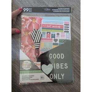 Happy Planner Accessories 99 Pieces Stickers Folder Sticky Notes‎ Paper Clip